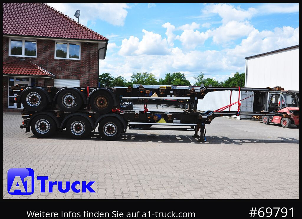 Container transporter/ Swap body semi-trailer KOEGEL Port 40 Simplex Liftachse SAF: picture 8