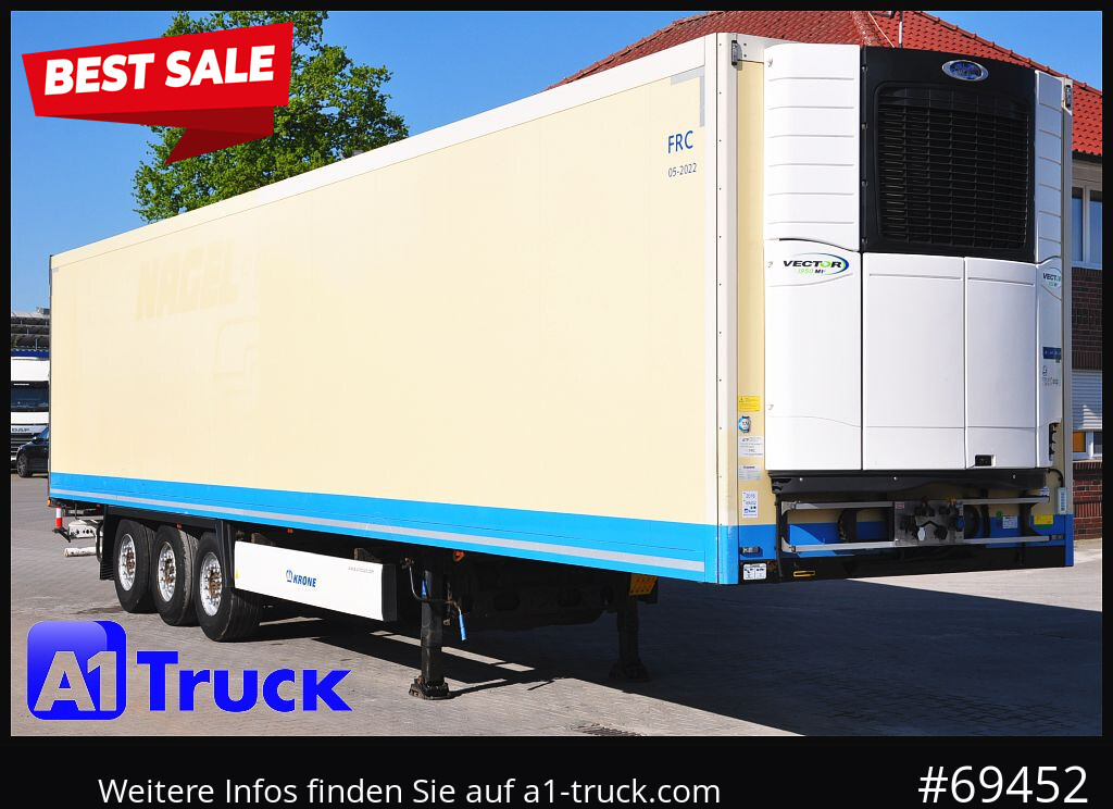 KRONE SDR 27 Carrier 1950 Mt. Doppelstock Lift, - Refrigerator semi-trailer: picture 1 KRONE SDR 27 Carrier 1950 Mt. Doppelstock Lift, - Refrigerator semi-trailer: picture 1