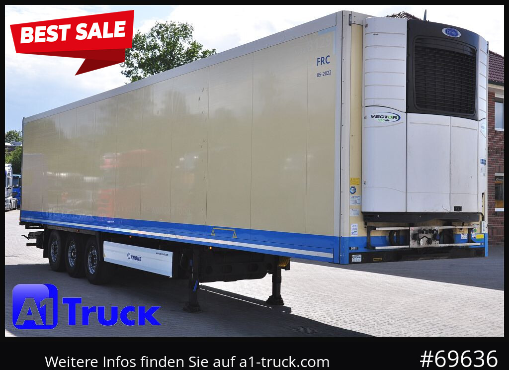 KRONE SDR 27 Carrier 1950 Mt. Doppelstock Lift, - Refrigerator semi-trailer: picture 1 KRONE SDR 27 Carrier 1950 Mt. Doppelstock Lift, - Refrigerator semi-trailer: picture 1