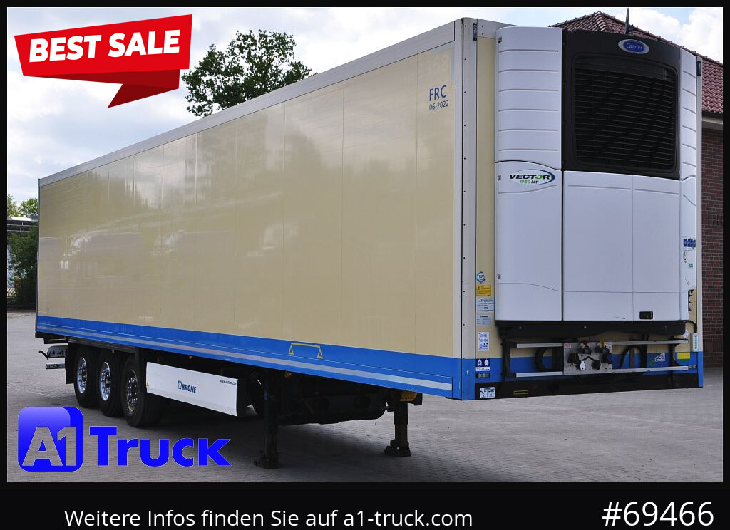 KRONE SDR 27 Carrier 1950 Mt. Doppelstock Lift, - Refrigerator semi-trailer: picture 1 KRONE SDR 27 Carrier 1950 Mt. Doppelstock Lift, - Refrigerator semi-trailer: picture 1