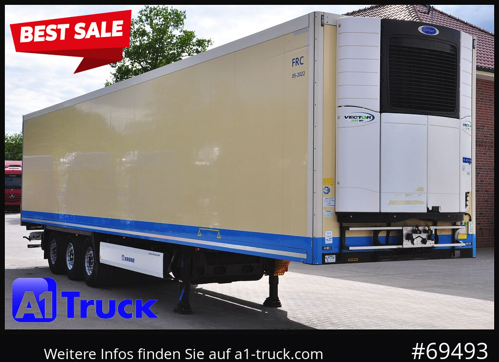 KRONE SDR 27 Carrier 1950 Mt., Lift, Multitemp. - Refrigerator semi-trailer: picture 1 KRONE SDR 27 Carrier 1950 Mt., Lift, Multitemp. - Refrigerator semi-trailer: picture 1