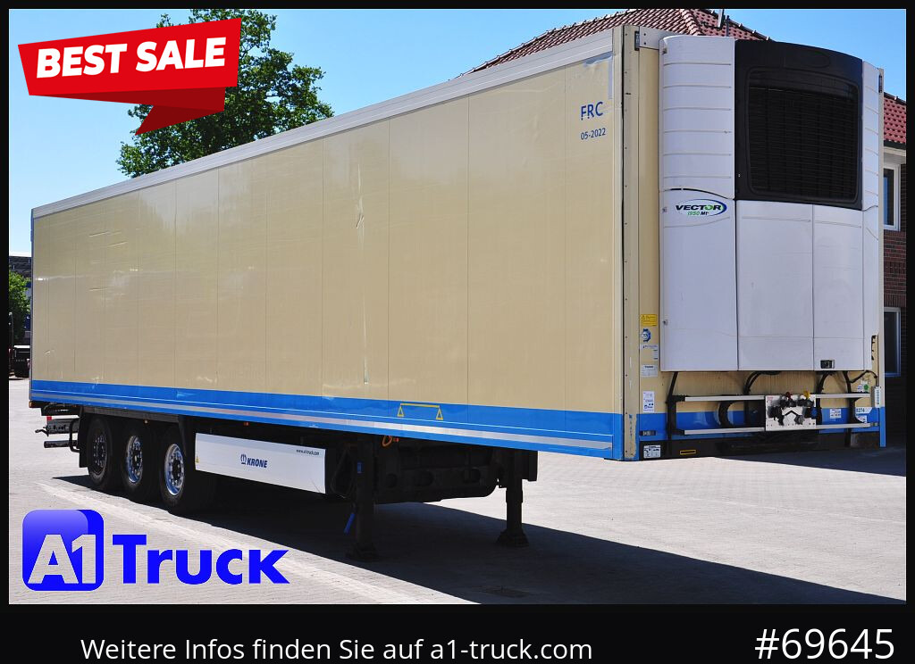 KRONE SDR 27 Carrier 1950 Mt., Lift, Multitemp. - Refrigerator semi-trailer: picture 1 KRONE SDR 27 Carrier 1950 Mt., Lift, Multitemp. - Refrigerator semi-trailer: picture 1