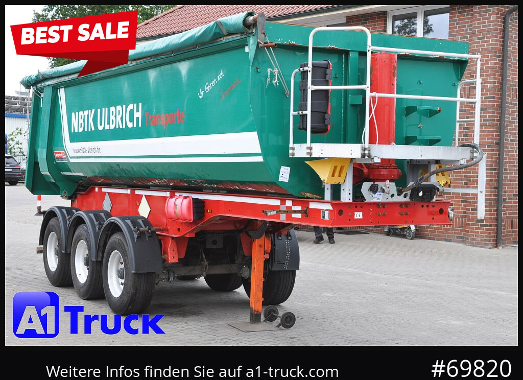 LANGENDORF SKS-HS 24-30, 26m³ Stahl, Lift Alufelgen, - Tipper semi-trailer: picture 1 LANGENDORF SKS-HS 24-30, 26m³ Stahl, Lift Alufelgen, - Tipper semi-trailer: picture 1
