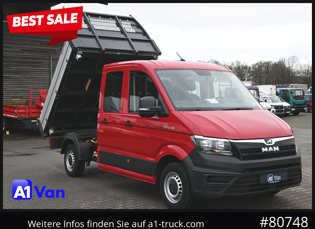 MAN TGE 3.180 Doka Kipper,Klima, AHK,Tüv Neu - Tipper van, Combi van: picture 1 MAN TGE 3.180 Doka Kipper,Klima, AHK,Tüv Neu - Tipper van, Combi van: picture 1
