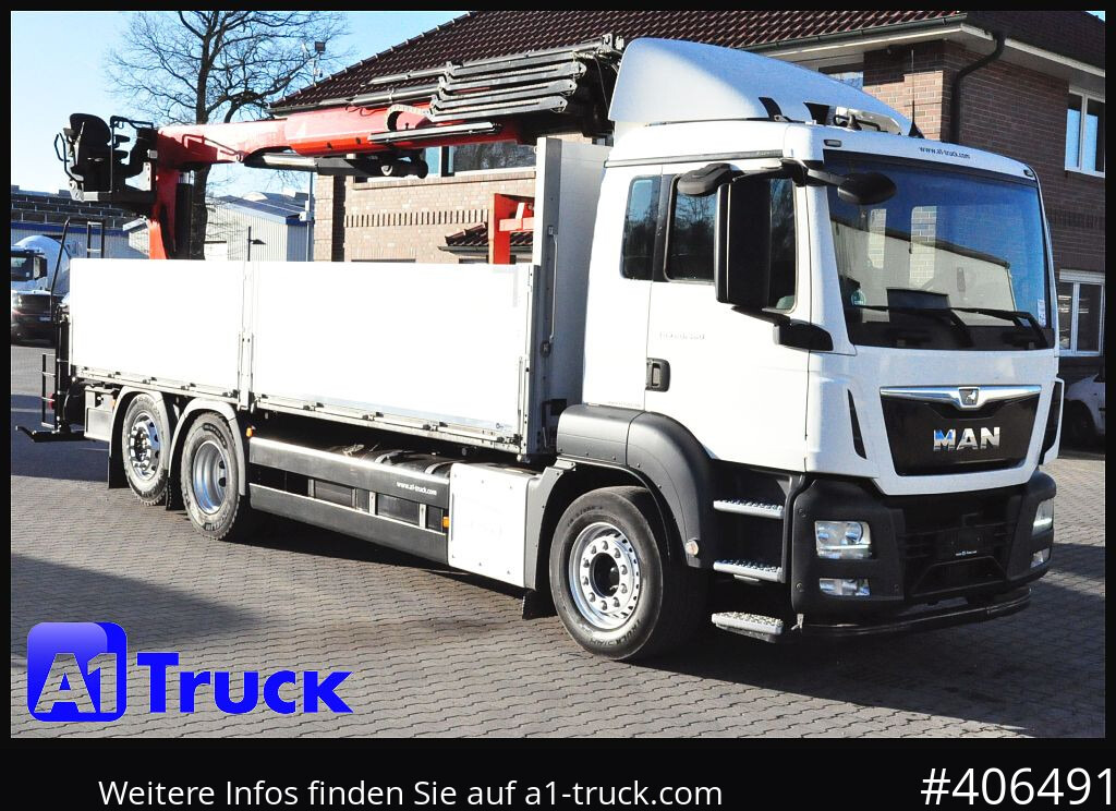 MAN TGS 26.460, Palfinger,PK 23005, Lift-Lenk - Dropside/ Flatbed truck, Crane truck: picture 1 MAN TGS 26.460, Palfinger,PK 23005, Lift-Lenk - Dropside/ Flatbed truck, Crane truck: picture 1