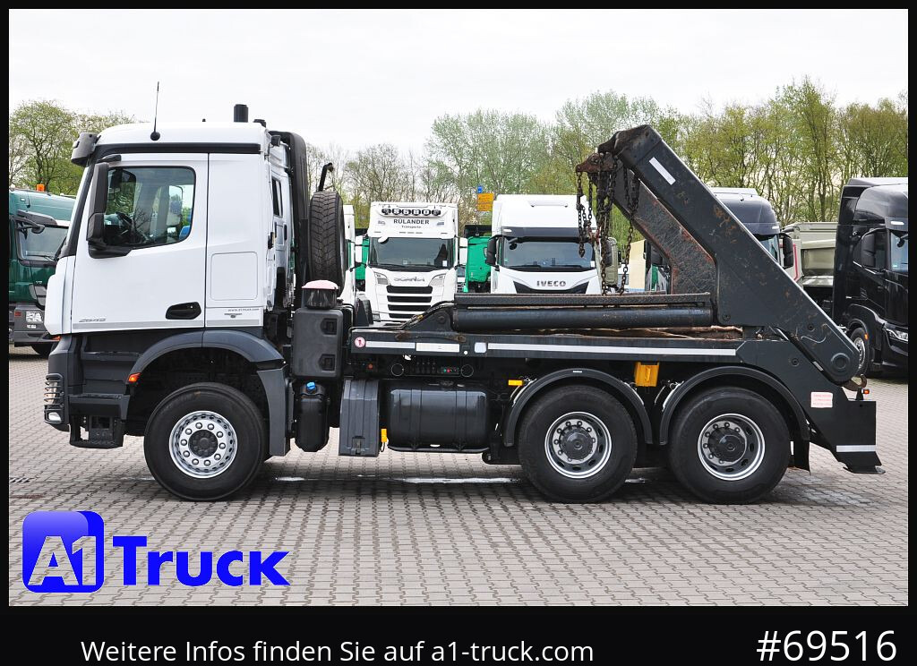 Skip loader truck MERCEDES-BENZ 2645 Arcos 6x4 Klima AHK,: picture 11