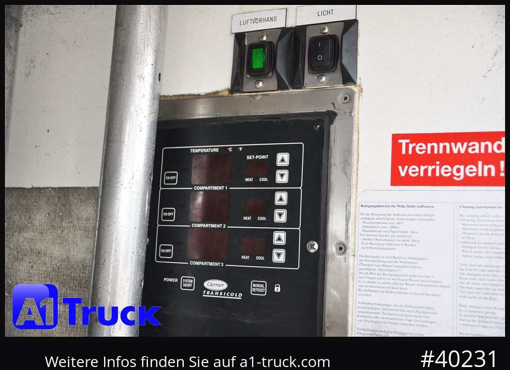 MERCEDES-BENZ Atego 1222, Kühlkoffer, Carrier Supra 850 Mt, LBW - Refrigerator truck: picture 2 MERCEDES-BENZ Atego 1222, Kühlkoffer, Carrier Supra 850 Mt, LBW - Refrigerator truck: picture 2