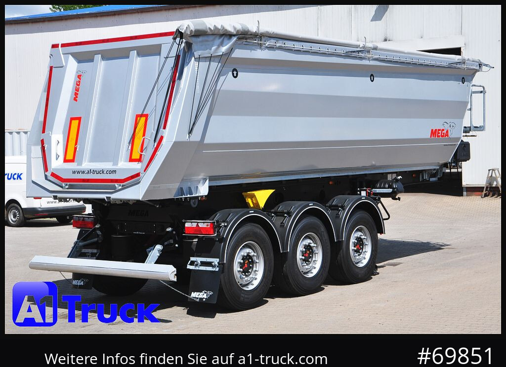 New Tipper semi-trailer REISCH Mega  28m³ Lift Stahl  SAF Hardox: picture 9