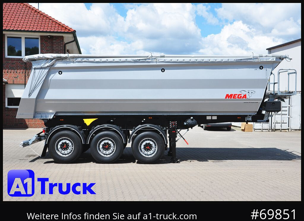 New Tipper semi-trailer REISCH Mega  28m³ Lift Stahl  SAF Hardox: picture 8