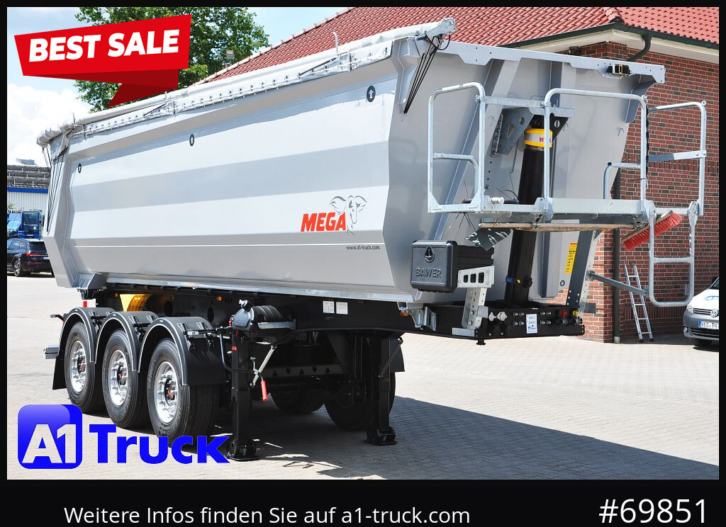 REISCH Mega  28m³ Lift Stahl  SAF Hardox - Tipper semi-trailer: picture 1 REISCH Mega  28m³ Lift Stahl  SAF Hardox - Tipper semi-trailer: picture 1