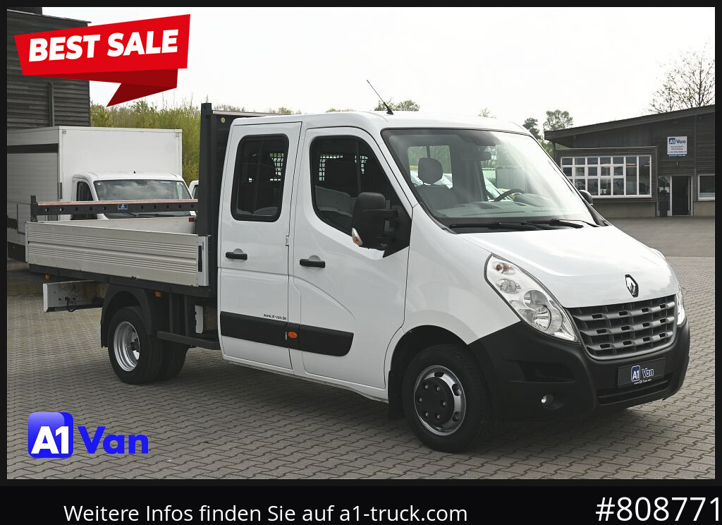 RENAULT Master Pritsche Doka, AHK 3,5Tonnen , Klima, Luftfederung - Flatbed van: picture 1 RENAULT Master Pritsche Doka, AHK 3,5Tonnen , Klima, Luftfederung - Flatbed van: picture 1