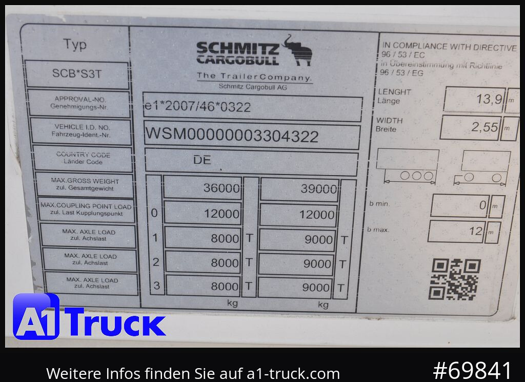 Curtainsider semi-trailer SCHMITZ SCS 24, Mega,Speed Curtain, Staplerhalterung 2900mm: picture 8