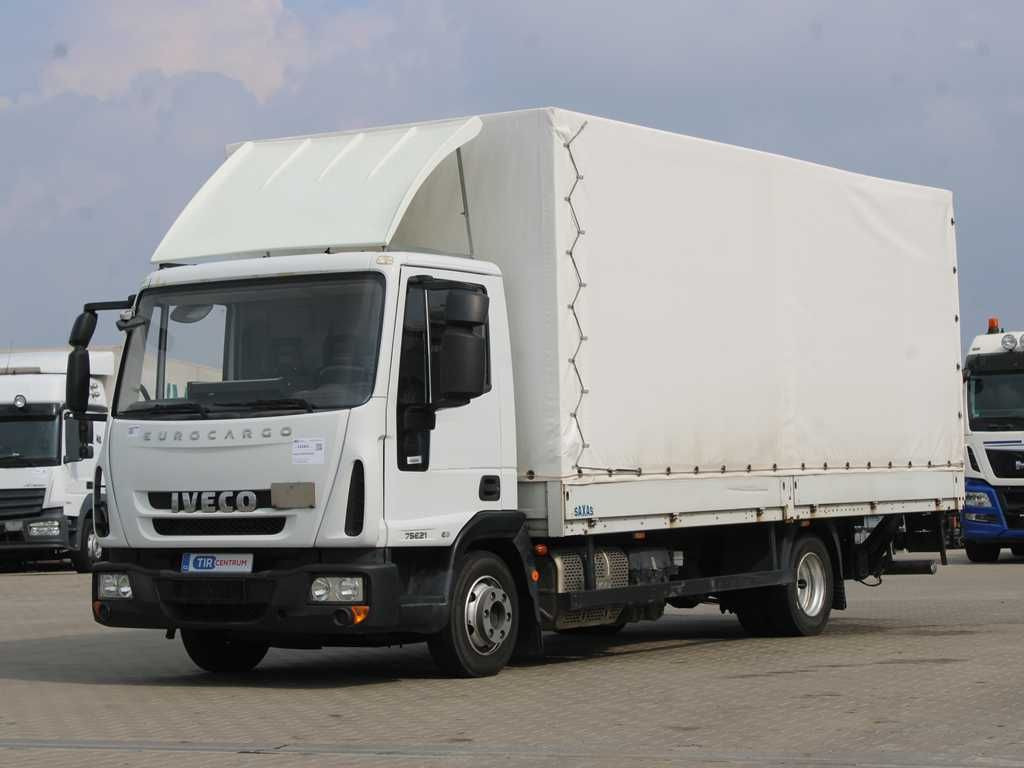 Iveco EUROCARGO 75E21, EURO 6, TAIL LIFT, SIDEWALLS - Curtainsider truck: picture 1 Iveco EUROCARGO 75E21, EURO 6, TAIL LIFT, SIDEWALLS - Curtainsider truck: picture 1