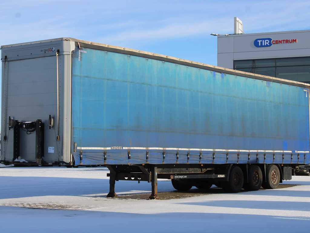 Kögel S24-1, LOWDECK, LIFTING AXLE, SAF, LIFTING ROOF - Curtainsider semi-trailer: picture 1 Kögel S24-1, LOWDECK, LIFTING AXLE, SAF, LIFTING ROOF - Curtainsider semi-trailer: picture 1