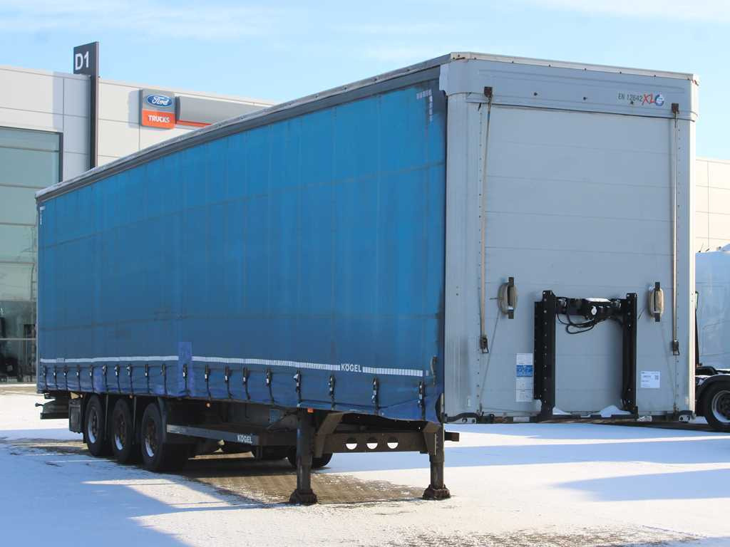 Kögel S24-1, LOWDECK, LIFTING AXLE, SAF, LIFTING ROOF - Curtainsider semi-trailer: picture 3 Kögel S24-1, LOWDECK, LIFTING AXLE, SAF, LIFTING ROOF - Curtainsider semi-trailer: picture 3