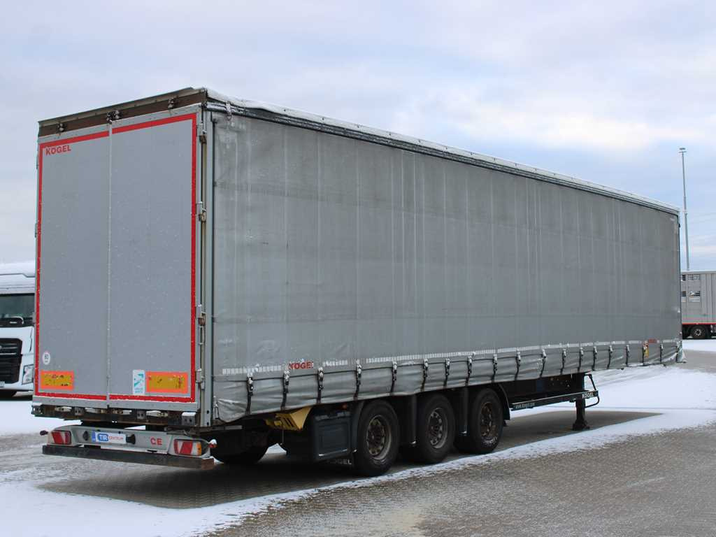 Kögel S24-1, LOWDECK, LIFTING AXLE, SAF, LIFTING ROOF - Curtainsider semi-trailer: picture 4 Kögel S24-1, LOWDECK, LIFTING AXLE, SAF, LIFTING ROOF - Curtainsider semi-trailer: picture 4
