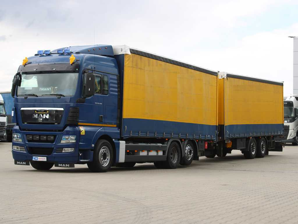 MAN TGS 26.440, 6X2, EURO 5, LIFTING AXLE, TV + K&G ZPA 18 - Curtainsider truck: picture 1 MAN TGS 26.440, 6X2, EURO 5, LIFTING AXLE, TV + K&G ZPA 18 - Curtainsider truck: picture 1