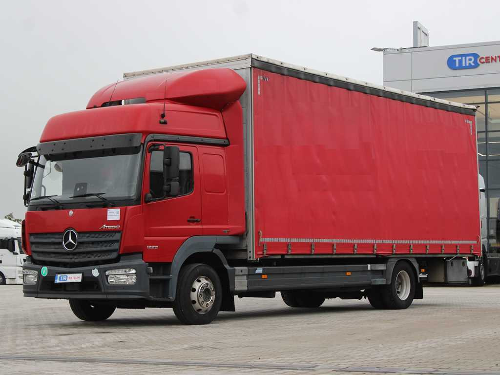Mercedes-Benz ATEGO 1223, EURO 6, NAVIGATION, TIRES 80% - Curtainsider truck: picture 1 Mercedes-Benz ATEGO 1223, EURO 6, NAVIGATION, TIRES 80% - Curtainsider truck: picture 1