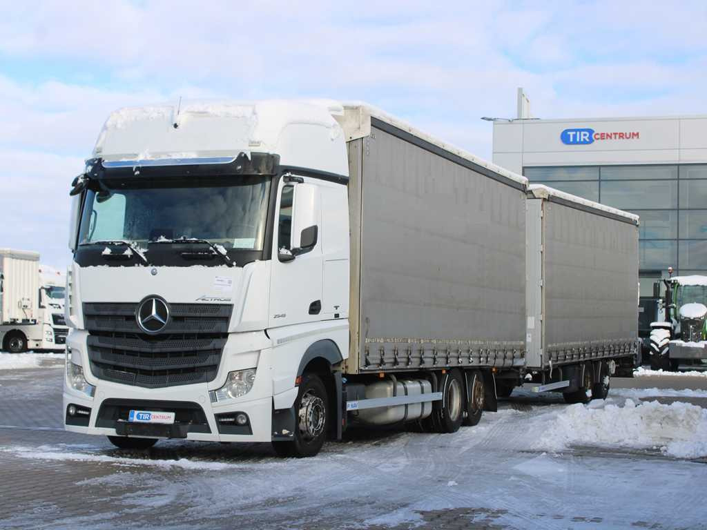 Mercedes-Benz Actros 2545, 6X2, EURO 6, AIR SUSPENSION, DRIVE-THROUGH + PANAV - Curtainsider truck: picture 1 Mercedes-Benz Actros 2545, 6X2, EURO 6, AIR SUSPENSION, DRIVE-THROUGH + PANAV - Curtainsider truck: picture 1