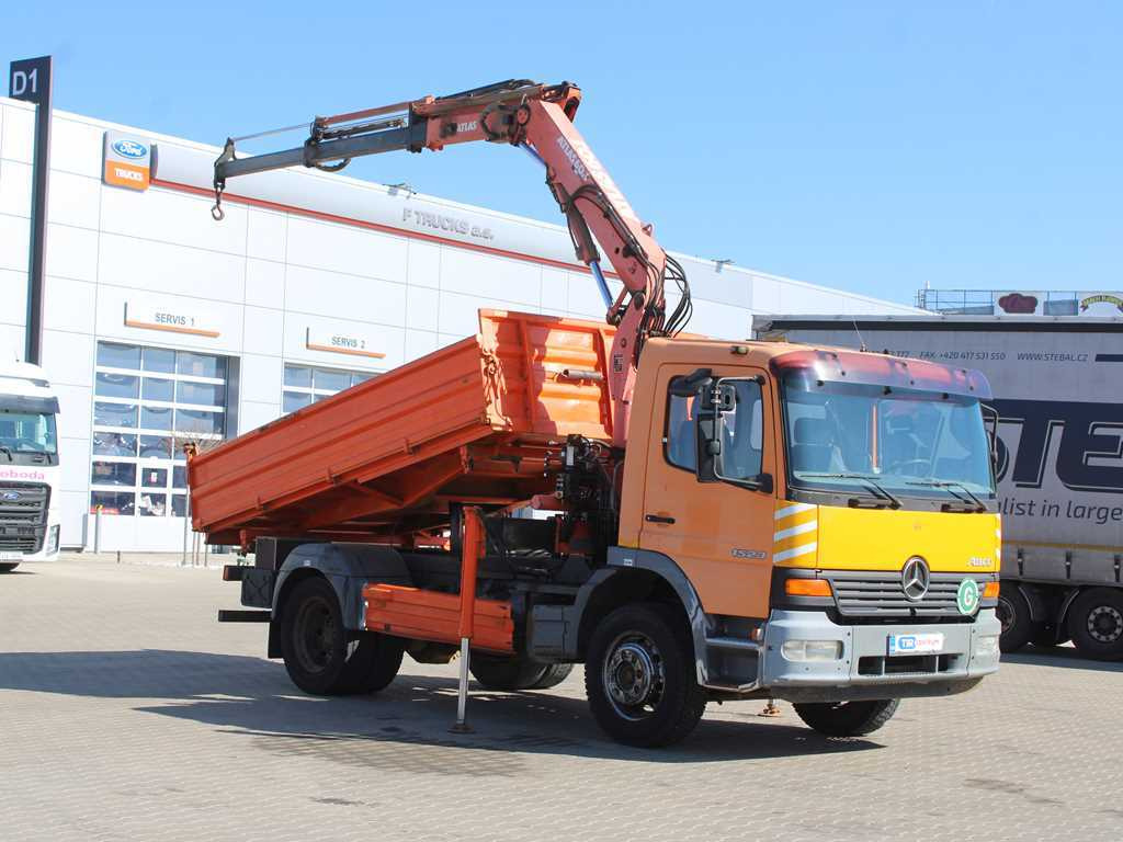 Mercedes-Benz Atego 1523, HYDRAULIC ARM ATLAS 60.1, THREE-SIDED - Tipper, Crane truck: picture 3 Mercedes-Benz Atego 1523, HYDRAULIC ARM ATLAS 60.1, THREE-SIDED - Tipper, Crane truck: picture 3