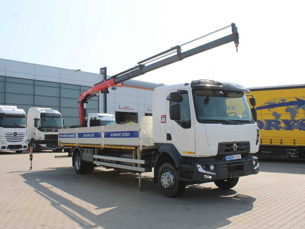 Renault D 250, EURO 6, SIDE, HYDRAULIC ARM FASSI F110 - Dropside/ Flatbed truck, Crane truck: picture 3 Renault D 250, EURO 6, SIDE, HYDRAULIC ARM FASSI F110 - Dropside/ Flatbed truck, Crane truck: picture 3