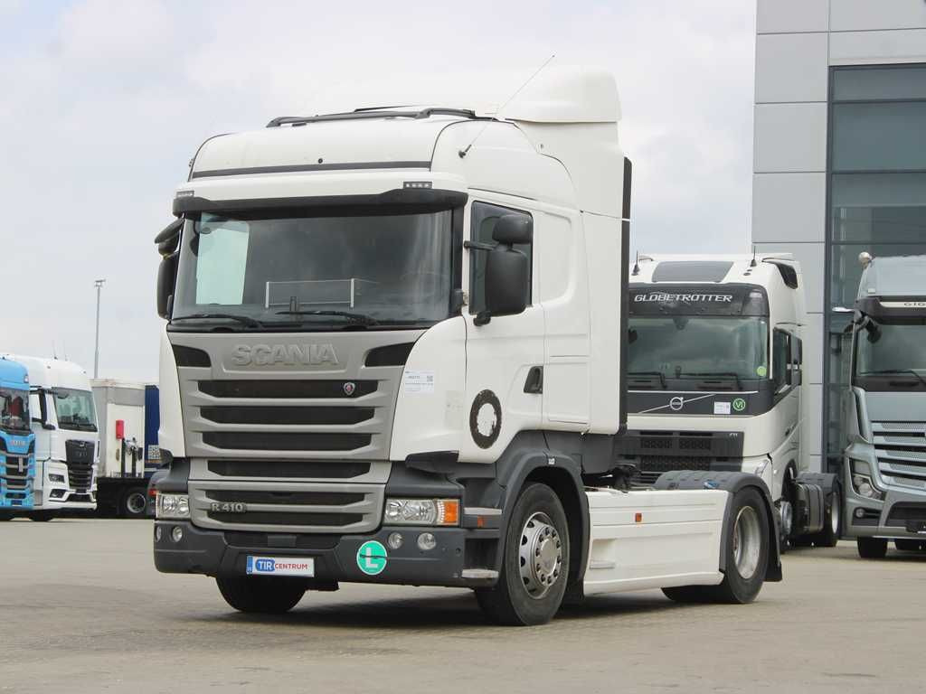 Scania R410, EURO 6, NO EGR, RETARDER, NAVIGATION Scania R410, EURO 6, NO EGR, RETARDER, NAVIGATION - Tractor unit: picture 1 Scania R410, EURO 6, NO EGR, RETARDER, NAVIGATION Scania R410, EURO 6, NO EGR, RETARDER, NAVIGATION - Tractor unit: picture 1