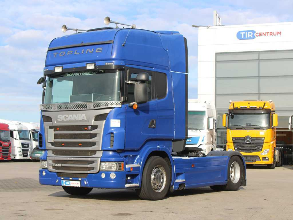Scania R440, EURO 5, RETARDER, INDEPENDENT AIR CONDITIONING, DUAL-CIRCUIT HYDRAULICS - Tractor unit: picture 1 Scania R440, EURO 5, RETARDER, INDEPENDENT AIR CONDITIONING, DUAL-CIRCUIT HYDRAULICS - Tractor unit: picture 1