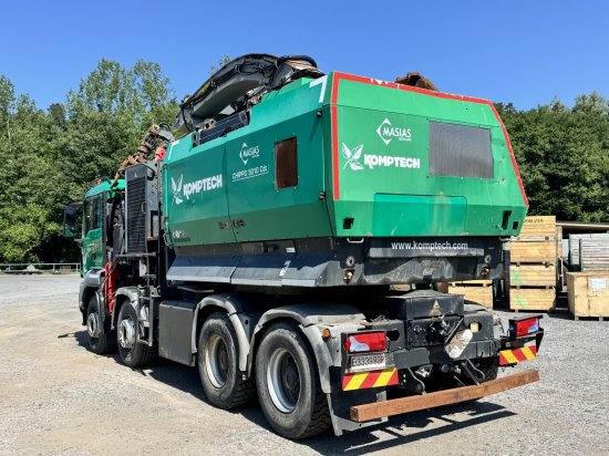 Forestry equipment, Truck MAN TGS 35.540 8x4  mit Komptech-Zusatzeinheit: picture 11