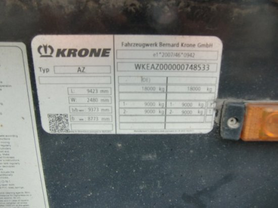 Container transporter/ Swap body trailer Krone Maxi Lafette BPW Achsen 3 Stück: picture 10