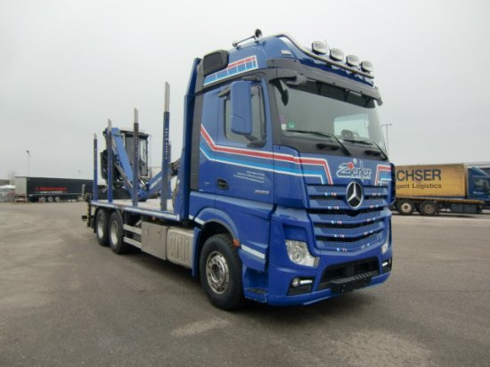 Mercedes-Benz Actros 2653 6x4 Holz Palfinger Kabinenkran - Timber truck, Crane truck: picture 3 Mercedes-Benz Actros 2653 6x4 Holz Palfinger Kabinenkran - Timber truck, Crane truck: picture 3