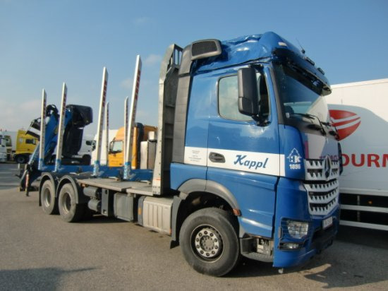 Mercedes-Benz Arocs 3353 6x4 Holztransp., Palfinger Kran Epsilon - Timber truck, Crane truck: picture 1 Mercedes-Benz Arocs 3353 6x4 Holztransp., Palfinger Kran Epsilon - Timber truck, Crane truck: picture 1