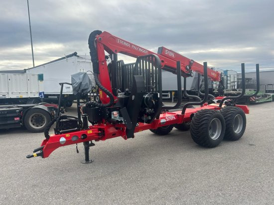 STEPA M-16 Forstanhänger mit Steindl Palfinger Forstkran L, 2-Achsig 4- Rungenpaare - Forestry trailer: picture 3 STEPA M-16 Forstanhänger mit Steindl Palfinger Forstkran L, 2-Achsig 4- Rungenpaare - Forestry trailer: picture 3