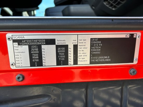 Container transporter/ Swap body truck Scania R410 6x2 Topline, BDF, E6,  Automatik, Redarter,  Standklima, Liftachse: picture 11