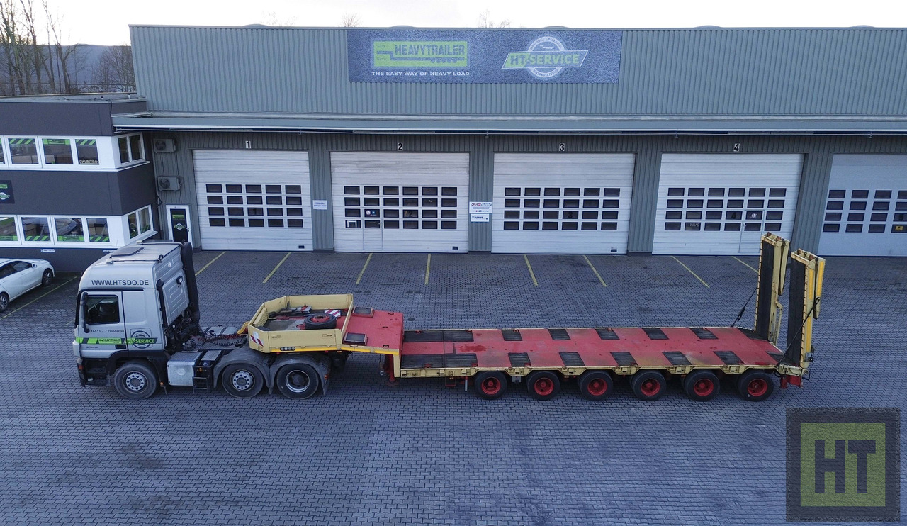 Goldhofer 6-Achs-Tele-Semi mit hydr. Rampen-zwangsgelenkt - Low loader semi-trailer: picture 2 Goldhofer 6-Achs-Tele-Semi mit hydr. Rampen-zwangsgelenkt - Low loader semi-trailer: picture 2