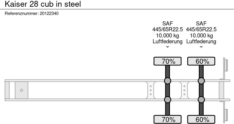 Tipper semi-trailer Kaiser 28 cub in steel: picture 7