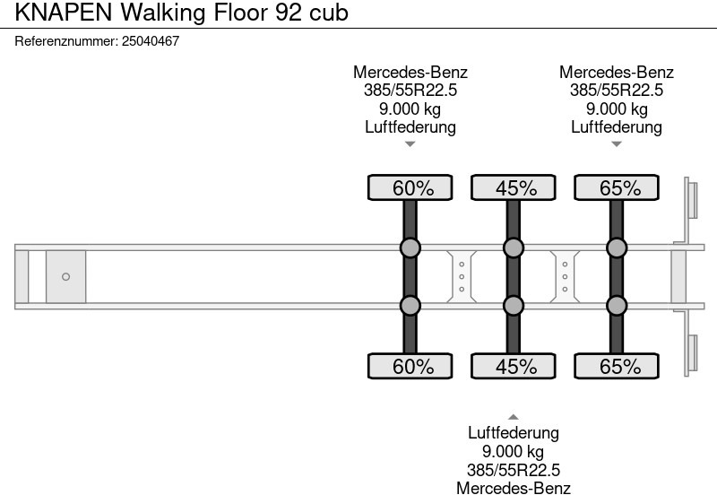 Walking floor semi-trailer Knapen Walking Floor 92 cub: picture 15