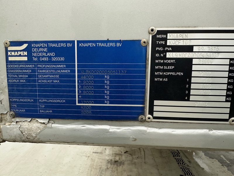 Walking floor semi-trailer Knapen Walking Floor 92 cub: picture 13