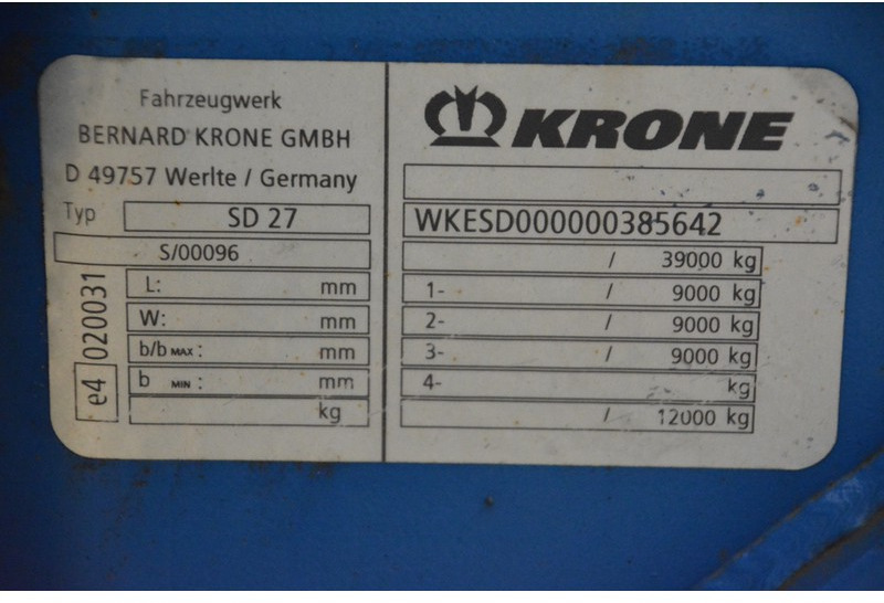 Container transporter/ Swap body semi-trailer Krone Polyvalent skelet 20-30-40-45 ft: picture 14
