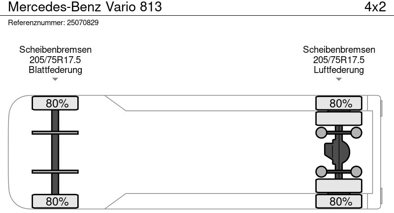 Minibus, Passenger van Mercedes-Benz Vario 813: picture 14