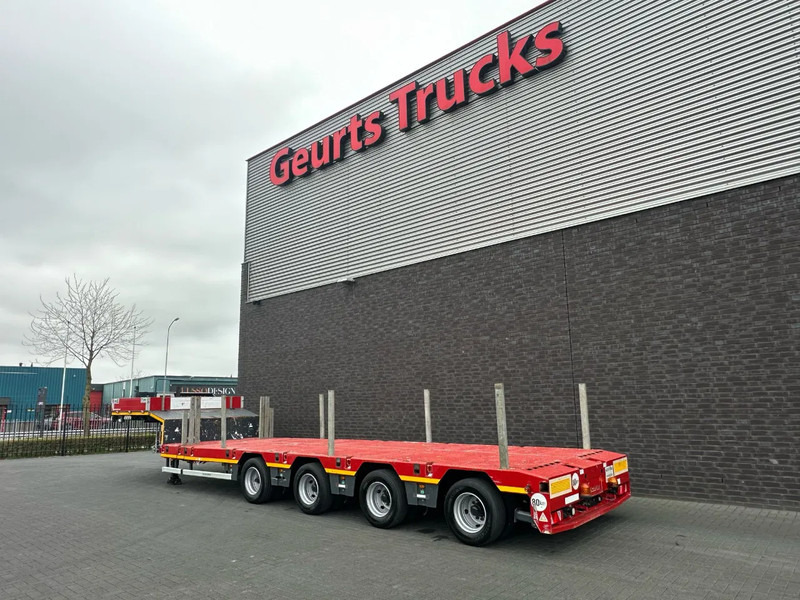 SCHEUERLE EUROAXLE 1T4 4 ASSER UITSCHUIFBARE SEMIE MET 12 TONS HYDRAULICHE EURO ASSEN HYDRAULICH GESTUURD SEMI-DIEPLADER / TIEFLADER / LO - Low loader semi-trailer: picture 3 SCHEUERLE EUROAXLE 1T4 4 ASSER UITSCHUIFBARE SEMIE MET 12 TONS HYDRAULICHE EURO ASSEN HYDRAULICH GESTUURD SEMI-DIEPLADER / TIEFLADER / LO - Low loader semi-trailer: picture 3