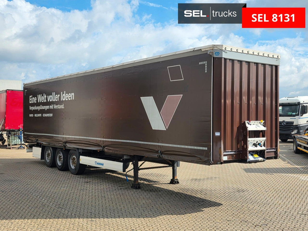 Krone SD / EDSCHA / Liftachse - Curtainsider semi-trailer: picture 3 Krone SD / EDSCHA / Liftachse - Curtainsider semi-trailer: picture 3