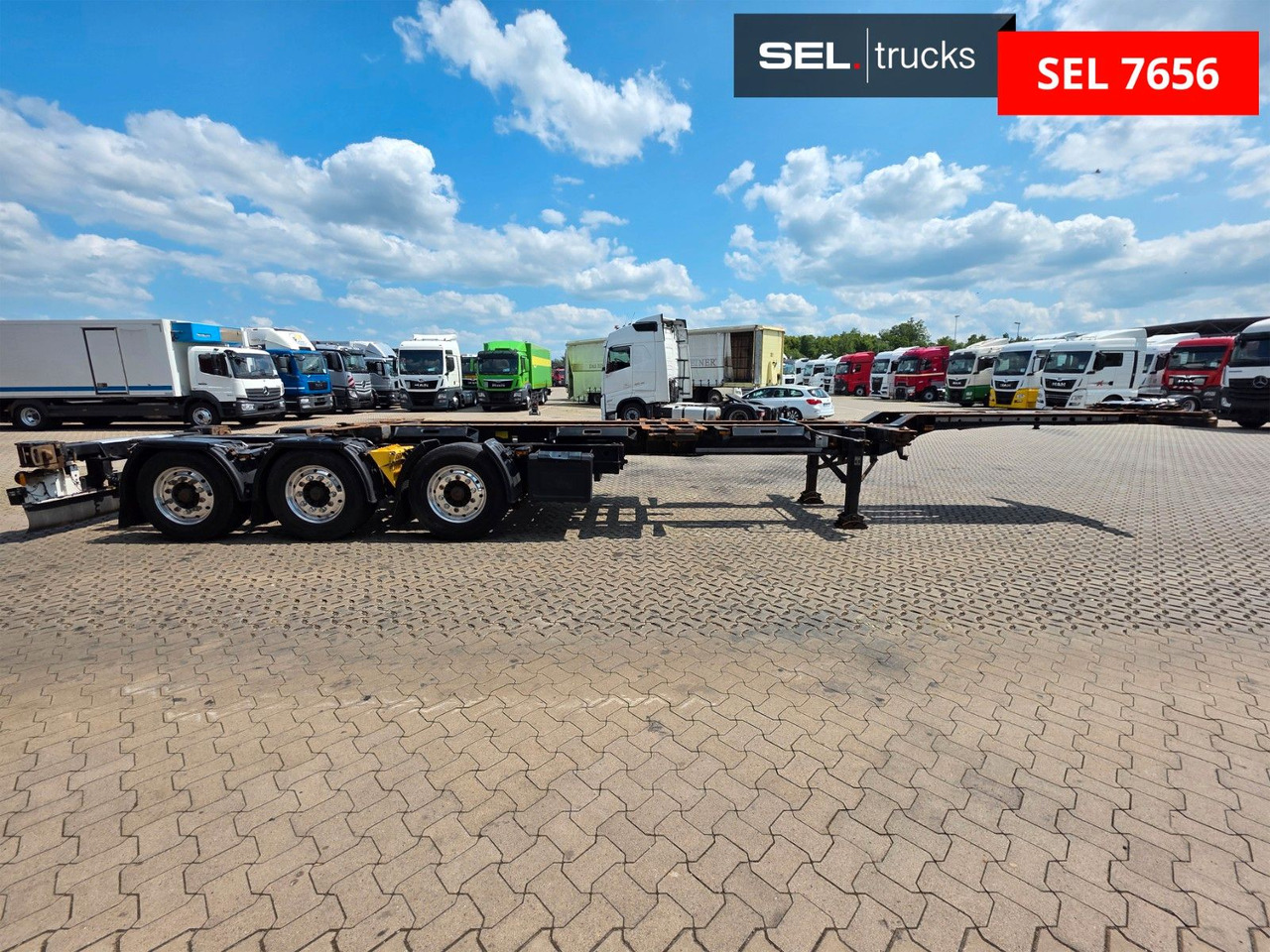 Krone SD / Teleskop / Alu-Felgen / Liftachse - Container transporter/ Swap body semi-trailer: picture 4 Krone SD / Teleskop / Alu-Felgen / Liftachse - Container transporter/ Swap body semi-trailer: picture 4