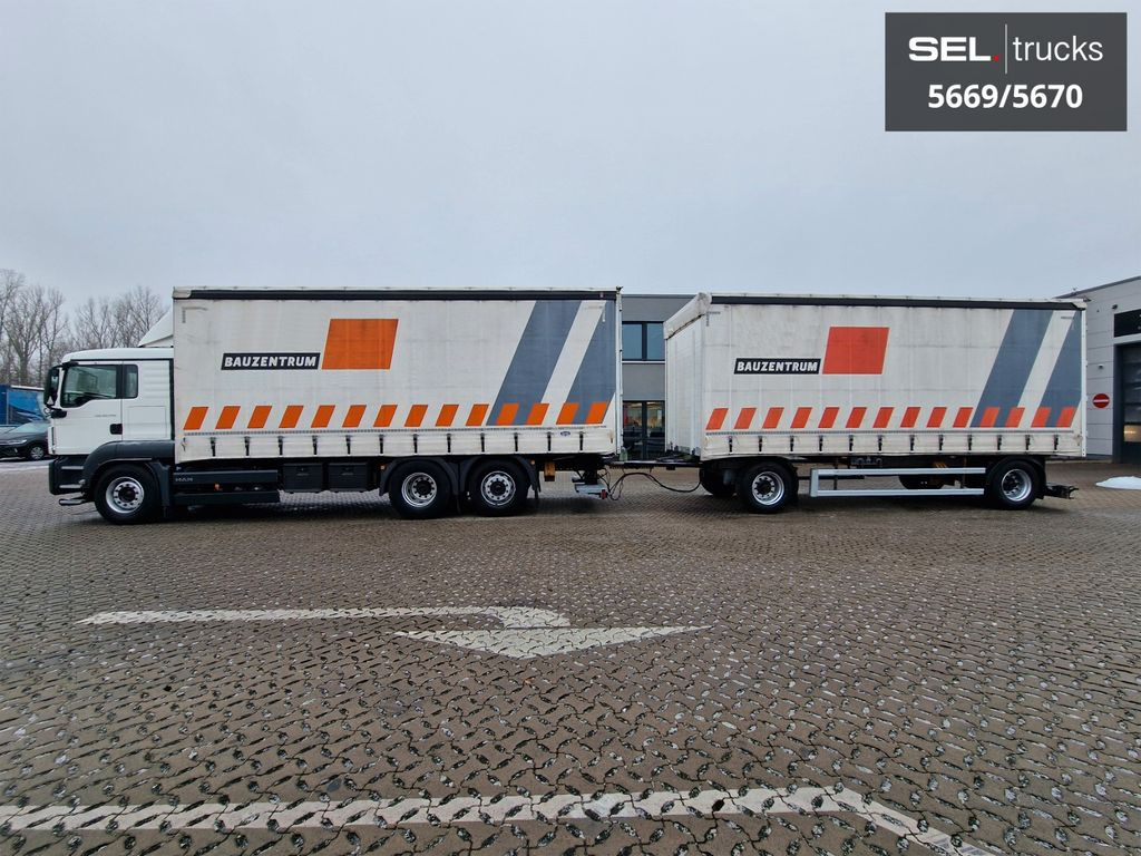 MAN TGS 26.440/Lenkachse/Staplerhaltrng./ KOMPLETT!! - Curtainsider truck: picture 1 MAN TGS 26.440/Lenkachse/Staplerhaltrng./ KOMPLETT!! - Curtainsider truck: picture 1