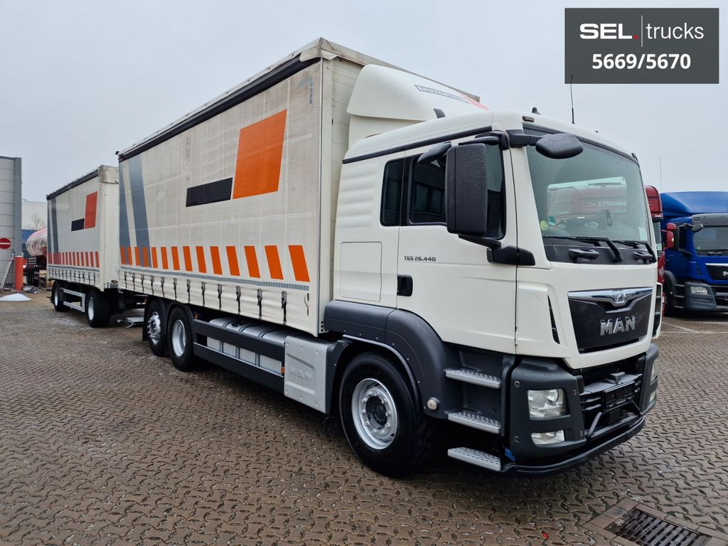 MAN TGS 26.440/Lenkachse/Staplerhaltrng./ KOMPLETT!! - Curtainsider truck: picture 4 MAN TGS 26.440/Lenkachse/Staplerhaltrng./ KOMPLETT!! - Curtainsider truck: picture 4