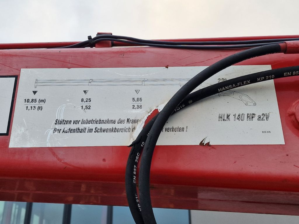 Dropside/ Flatbed truck, Crane truck Mercedes-Benz Antos 1832 / MKG Kran: picture 11