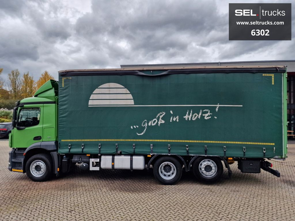 Curtainsider truck Mercedes-Benz Antos 2536 L / LENKACHSE / STERZANTE: picture 8