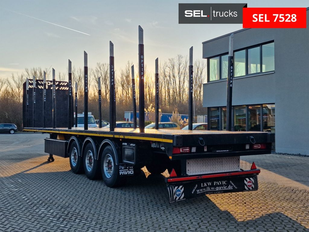 Timber semi-trailer PAVIC PRSH-27-SW / Liftachse: picture 7