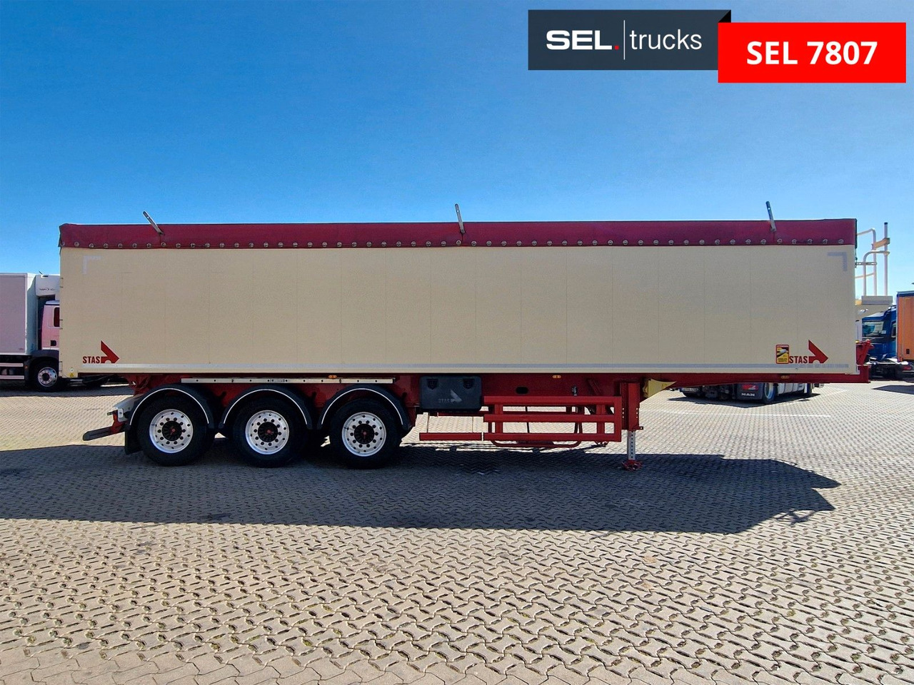 Stas S300CX / Alu-Felgen / EX II, FL, OX, AT / 50m³ - Tipper semi-trailer: picture 4 Stas S300CX / Alu-Felgen / EX II, FL, OX, AT / 50m³ - Tipper semi-trailer: picture 4