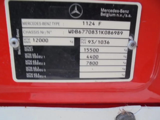 Fire truck Mercedes-Benz 1124 F: picture 13