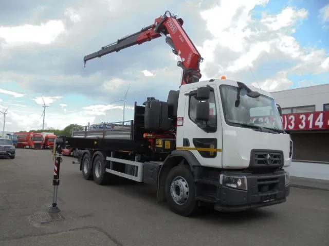 New Dropside/ Flatbed truck, Crane truck Renault 320 6X4 + FASSI F245 DEMO UNUSED: picture 9